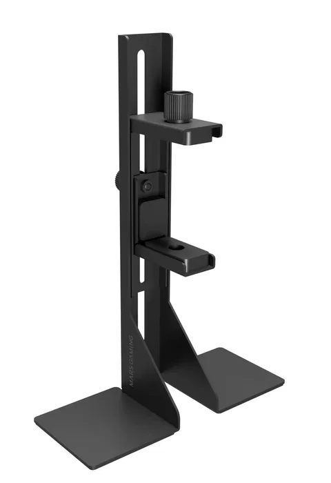 Mars Gaming MCA-GCBPRO Soporte para Tarjeta Gráfica Anti-Sag, Estructura Acero, Base Magnética, Compatibilidad Universal, Color Negro