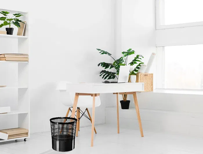 Cep Papelera Ecoline de Plástico, Rejilla Negra, 16 Litros, 30x30x31,7 cm