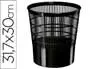 Cep Papelera Ecoline de Plástico, Rejilla Negra, 16 Litros, 30x30x31,7 cm