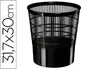 Cep Papelera Ecoline de Plástico, Rejilla Negra, 16 Litros, 30x30x31,7 cm