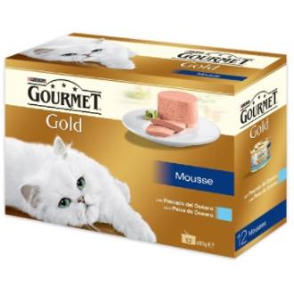 Purina Gourmet Gold Multi Mousse Pescado Oceano 12x85g