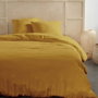 Today Juego de cama de gasa de algodón lisa - Ocre - 2 personas (240x220 cm)​