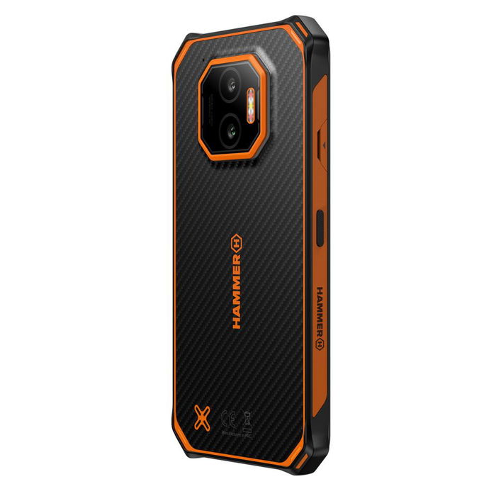 Hammer Energy X2 5G - Smartphone Rugerizado 6" 128GB 6GB RAM IP69 MIL-STD-810H Negro/Naranja, Cámara 50MP, Batería 5000mAh, Android 15 Hammer Energy X2 5G - Smartphone Rugerizado 6" 128GB 6GB RAM IP69 MIL-STD-810H Negro/Naranja, Cámara 50MP, Batería 5000mAh, Android 15