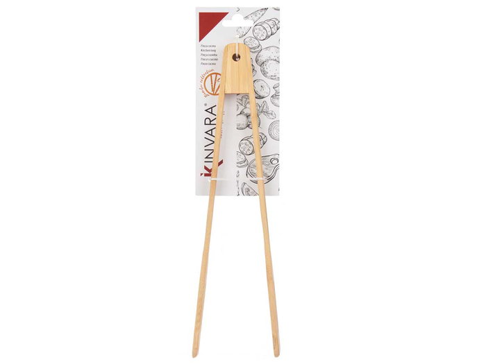 Kinvara Pinza Bambú Cocina Palas 30.5 x 5 x 5.5 cm Marrón (Set de 24)