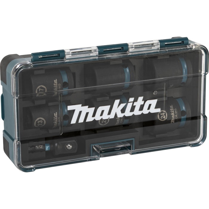 Makita Juego de Dados de Impacto 7 Piezas 1/2 Pulgadas IMPACT BLACK Makita Juego de Dados de Impacto 7 Piezas 1/2 Pulgadas IMPACT BLACK