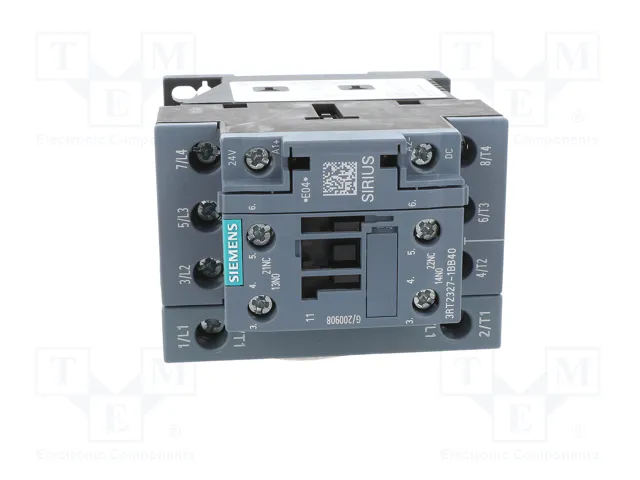 SIEMENS 3RT2327-1BB40 Contactor 4-polar 24VDC SIEMENS 3RT2327-1BB40 Contactor 4-polar 24VDC