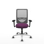 PIQUERAS Y CRESPO Silla de oficina Zulema con mecanismo Sincro, Morado y Gris