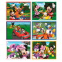 Clementoni 41348 Cubos 12 Piezas La Casa de Mickey Mouse Disney - Juego de Construcción 6 Imágenes +3 Años