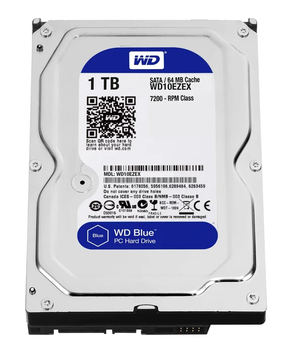 Western Digital Blue Disco Duro Interno 1 TB 7200 RPM 64 MB Caché 3.5″ SATA III Western Digital Blue Disco Duro Interno 1 TB 7200 RPM 64 MB Caché 3.5″ SATA III