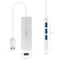 Nanocable Hub USB-A 3.0 a 4xUSB 3.0 (Plata, 18 cm) 10.16.4602