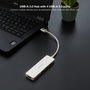 Nanocable Hub USB-A 3.0 a 4xUSB 3.0 (Plata, 18 cm) 10.16.4602