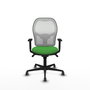 PIQUERAS Y CRESPO Silla de oficina Jorquera Verde y Blanco