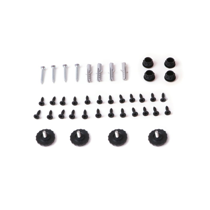 Emuca Juego de estructuras para estantería Lader, altura 1790mm, Acero, Pintado negro Emuca Juego de estructuras para estantería Lader, altura 1790mm, Acero, Pintado negro