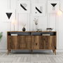 Hanah Home Consola Milan 160 Walnut - Mueble Organizador con Estantes Amplios, Color Nogal, 160x78x35 cm