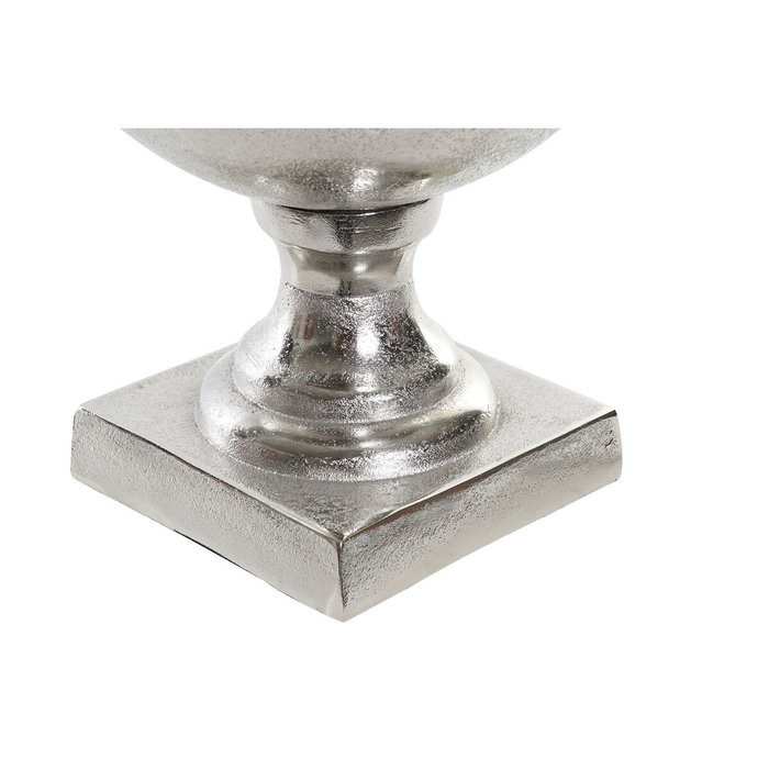 DKD Home Decor Jarrón de Aluminio Copa Plateado 49x24x24 cm DKD Home Decor Jarrón de Aluminio Copa Plateado 49x24x24 cm