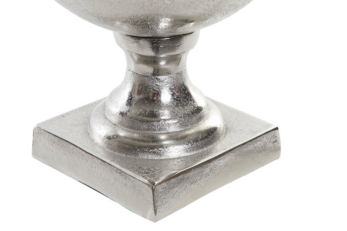 DKD Home Decor Jarrón de Aluminio Copa Plateado 49x24x24 cm