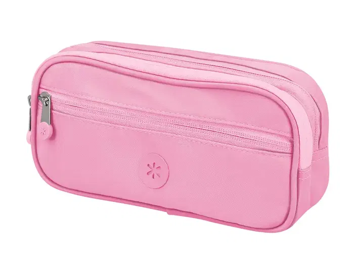 Antartik Fusion Flex Estuche Portatodo 3 Cremalleras Rosa Compañero Mochila 100x60x220 mm Antartik Fusion Flex Estuche Portatodo 3 Cremalleras Rosa Compañero Mochila 100x60x220 mm