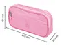 Antartik Fusion Flex Estuche Portatodo 3 Cremalleras Rosa Compañero Mochila 100x60x220 mm