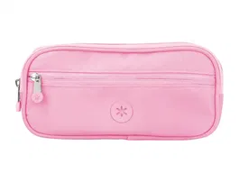 Antartik Fusion Flex Estuche Portatodo 3 Cremalleras Rosa Compañero Mochila 100x60x220 mm