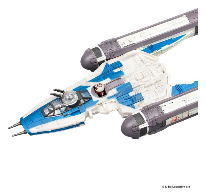 Jazwares Star Wars Vehículo Mediano BTL-B Y-wing Starfighter con Clone Captain Rex 13 cm