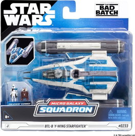 Jazwares Star Wars Vehículo Mediano BTL-B Y-wing Starfighter con Clone Captain Rex 13 cm
