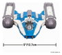 Jazwares Star Wars Vehículo Mediano BTL-B Y-wing Starfighter con Clone Captain Rex 13 cm