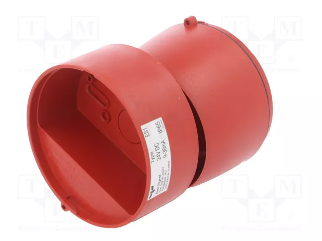 AUER SIGNAL ES1 Señalizador acústico rojo 24VDC 106dB