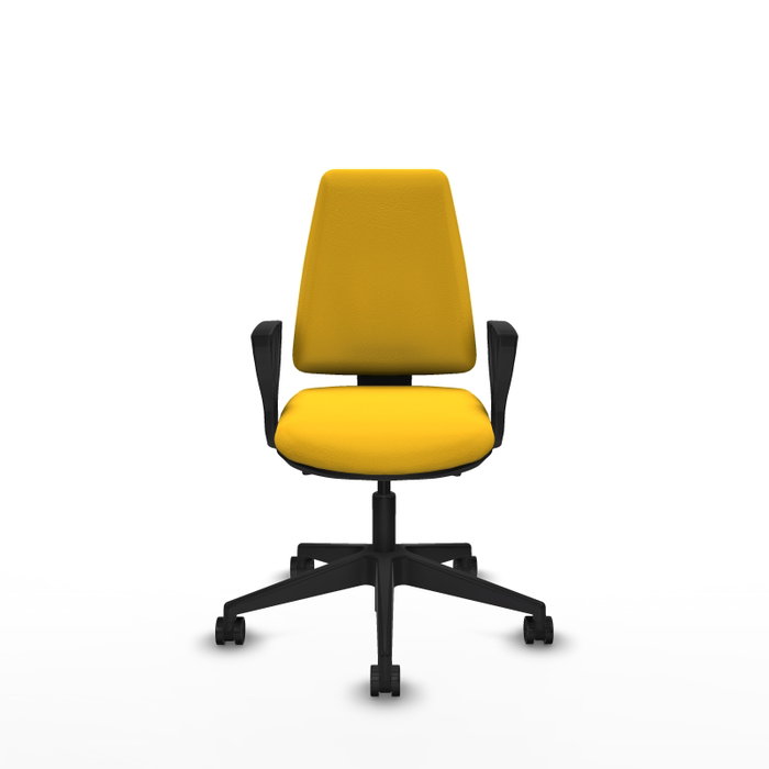 PIQUERAS Y CRESPO Silla de oficina Elche Amarillo con Mecanismo Asincro PIQUERAS Y CRESPO Silla de oficina Elche Amarillo con Mecanismo Asincro