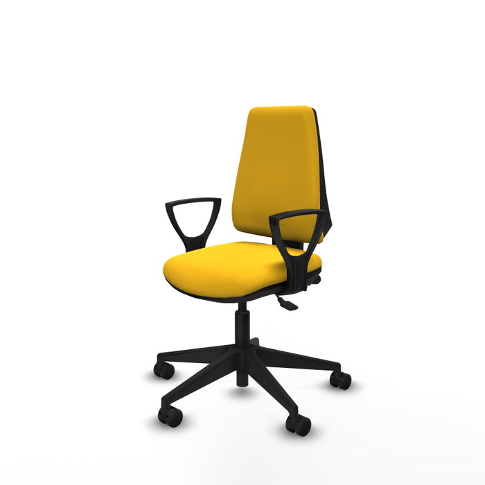 PIQUERAS Y CRESPO Silla de oficina Elche Amarillo con Mecanismo Asincro PIQUERAS Y CRESPO Silla de oficina Elche Amarillo con Mecanismo Asincro