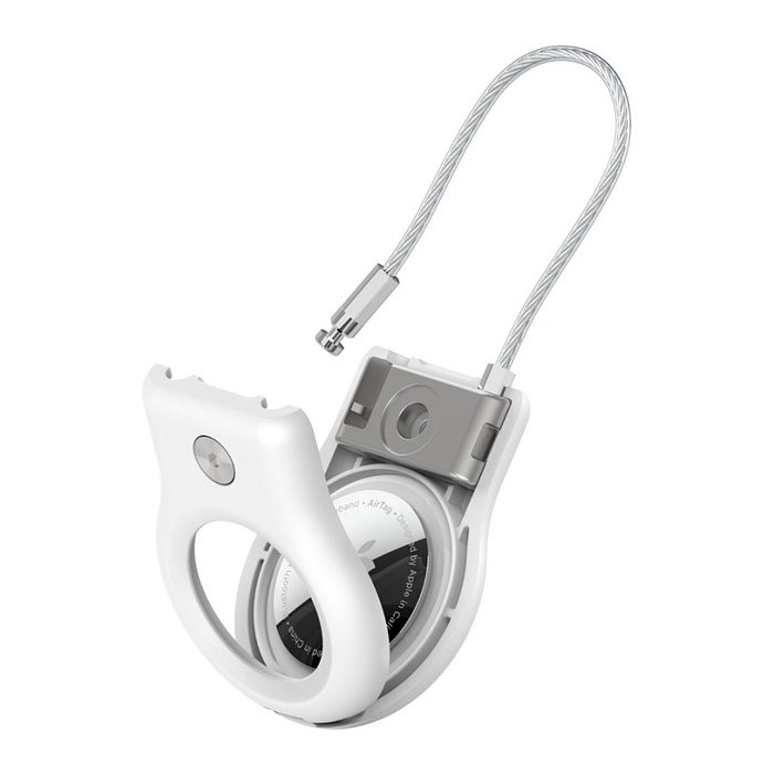 Belkin MSC009btWH Funda Protectora para Apple AirTag, Resistente a Rayones, Color Blanco, 1 Pieza