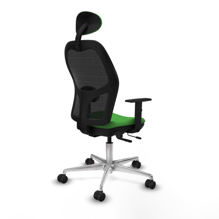 PIQUERAS Y CRESPO Silla de oficina Jorquera Verde Menta con mecanismo Sincro/Traslack