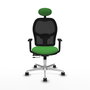 PIQUERAS Y CRESPO Silla de oficina Jorquera Verde Menta con mecanismo Sincro/Traslack