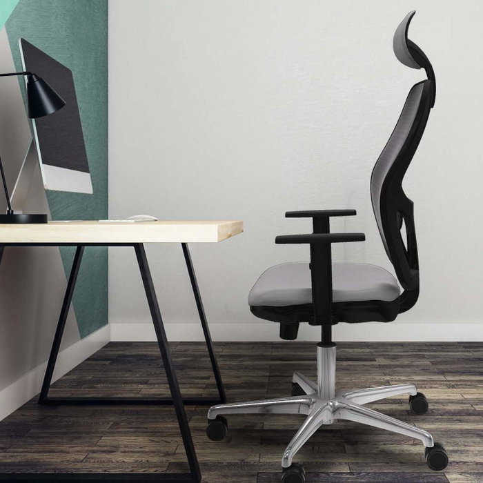 PIQUERAS Y CRESPO Silla de oficina Jorquera Verde Menta con mecanismo Sincro/Traslack