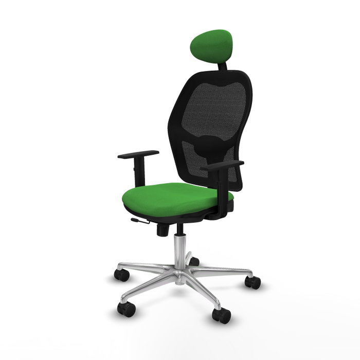 PIQUERAS Y CRESPO Silla de oficina Jorquera Verde Menta con mecanismo Sincro/Traslack