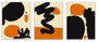 DKD Home Decor Cuadro Lienzo Pino 40x1,8x50 Abstracto Surtido de 3