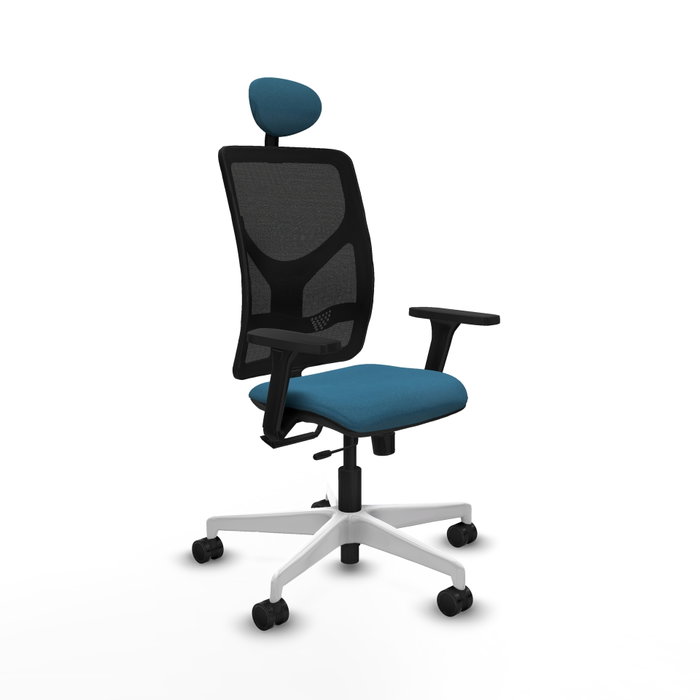 PIQUERAS Y CRESPO Silla de oficina Motilla con mecanismo Sincro/Traslack, Verde petróleo y Negro PIQUERAS Y CRESPO Silla de oficina Motilla con mecanismo Sincro/Traslack, Verde petróleo y Negro