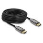 DeLOCK Cable Óptico Activo DisplayPort 2.1 8K 20 m Negro