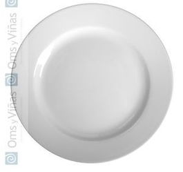 Aristos Plato Llano 28 cm Vajilla Colección Aristos Apto para Lavavajillas y Microondas No (Set de 6)