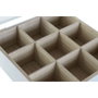 DKD Home Decor Caja de Infusiones MDF Cristal Surtida 3 Tipos 24x24x6,5 cm