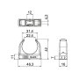 OBO Bettermann M32 Quick-Schelle 2149022 Gris claro