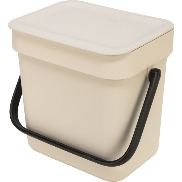 Brabantia Sort & Go Cubo de Basura Soft Beige 3 L Brabantia Sort & Go Cubo de Basura Soft Beige 3 L