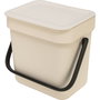 Brabantia Sort & Go Cubo de Basura Soft Beige 3 L