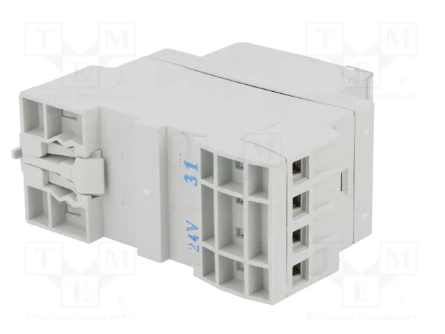 F&F Contactor 4-polar de instalación 25A 24VAC NC + 3NA IP20 F&F Contactor 4-polar de instalación 25A 24VAC NC + 3NA IP20