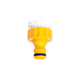 Hozelock 2184p9240 Conector para Grifo Rosca Hembra 1/2 Pulg - 3/4 Pulg Plástico Amarillo Exterior