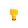 Hozelock 2184p9240 Conector para Grifo Rosca Hembra 1/2 Pulg - 3/4 Pulg Plástico Amarillo Exterior