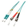 LINDY Cable de fibra óptica OM3 LC/ST 2 m Verde