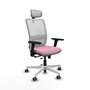 PIQUERAS Y CRESPO Silla de oficina Haches Rosa y Blanco