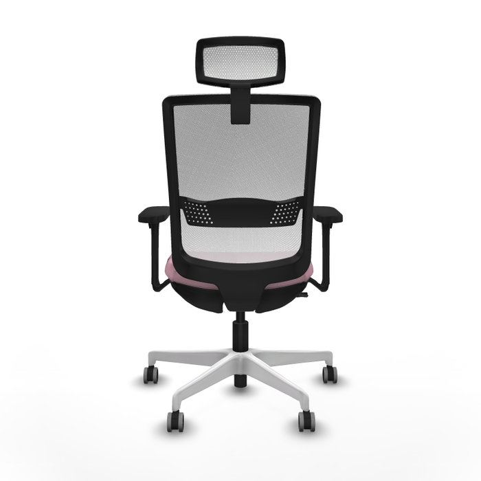 PIQUERAS Y CRESPO Silla de oficina Haches Rosa y Blanco PIQUERAS Y CRESPO Silla de oficina Haches Rosa y Blanco