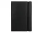 Liderpapel Libreta Similpiel A5 Negra 120 Hojas Cuadriculadas 70gr Cierre Gomillas