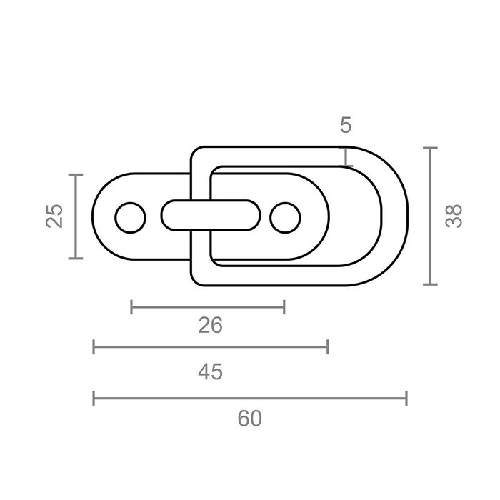 Micel ap03 92131 Blister 2 Anillas con Placa para Toldos Acero Zincado 60x38x8,50mm Micel ap03 92131 Blister 2 Anillas con Placa para Toldos Acero Zincado 60x38x8,50mm